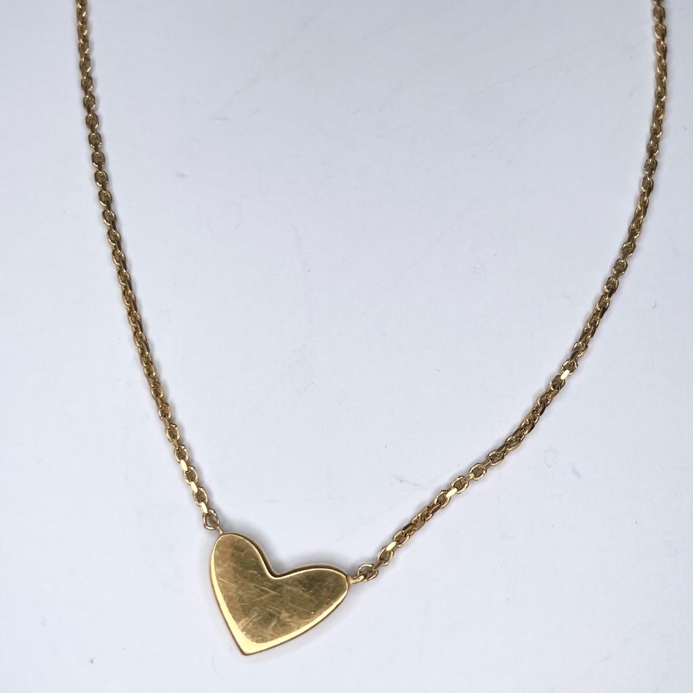 Kendra Scott Gold Vermil Heart Necklace